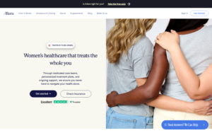 Allara Health homepage showing GLP-1 weight loss services