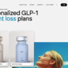 Belle homepage showing GLP-1 weight loss services