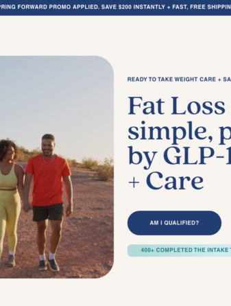 Embody CareGLP homepage showing GLP-1 weight loss services