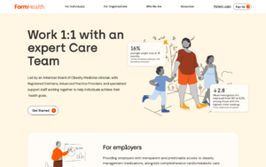 Form Health homepage showing GLP-1 weight loss services