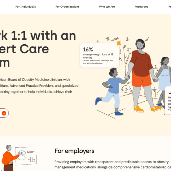 Form Health homepage showing GLP-1 weight loss services