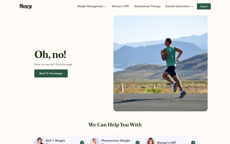 Henry Meds GLP-1 weight loss program page