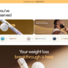 Hims/Hers homepage showing GLP-1 weight loss services