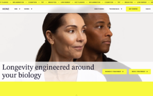 Hone Health homepage showing GLP-1 weight loss services