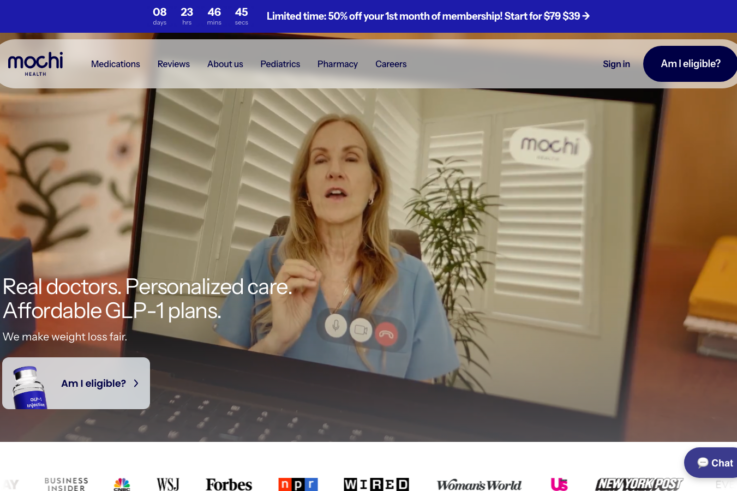 Mochi Health homepage