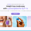 novi homepage showing GLP-1 weight loss services