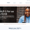 NovoCare Pharmacy homepage showing GLP-1 weight loss services
