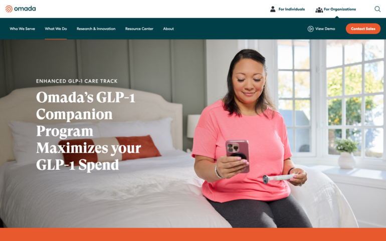 Omada Health GLP-1 weight loss program page