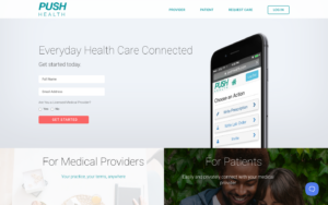 Push Health homepage showing GLP-1 weight loss services