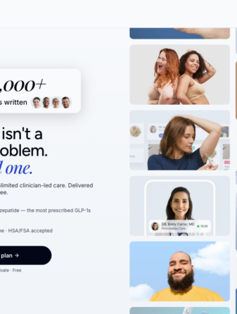 Remedy Meds homepage showing GLP-1 weight loss services