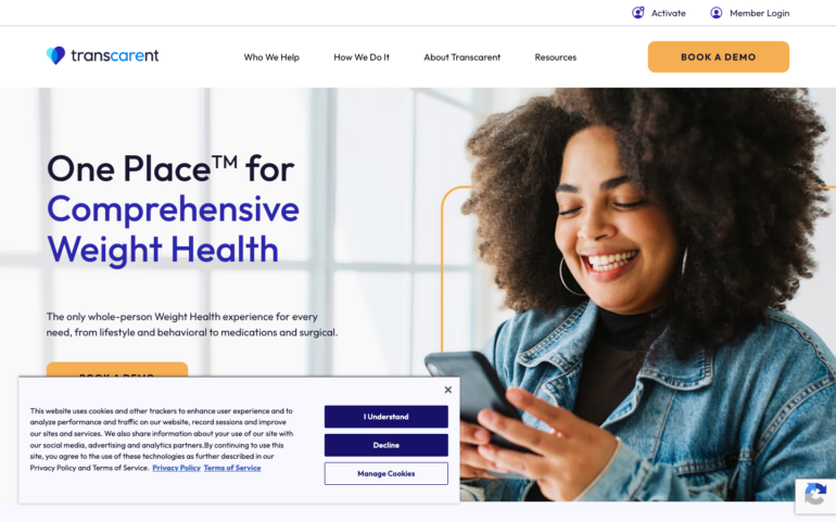 Transcarent GLP-1 weight loss program page