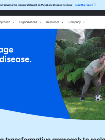 Virta Health homepage showing GLP-1 weight loss services