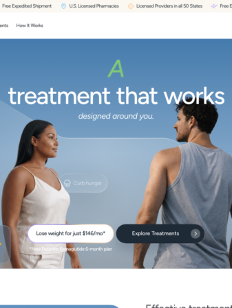 Yucca Health homepage showing GLP-1 weight loss services