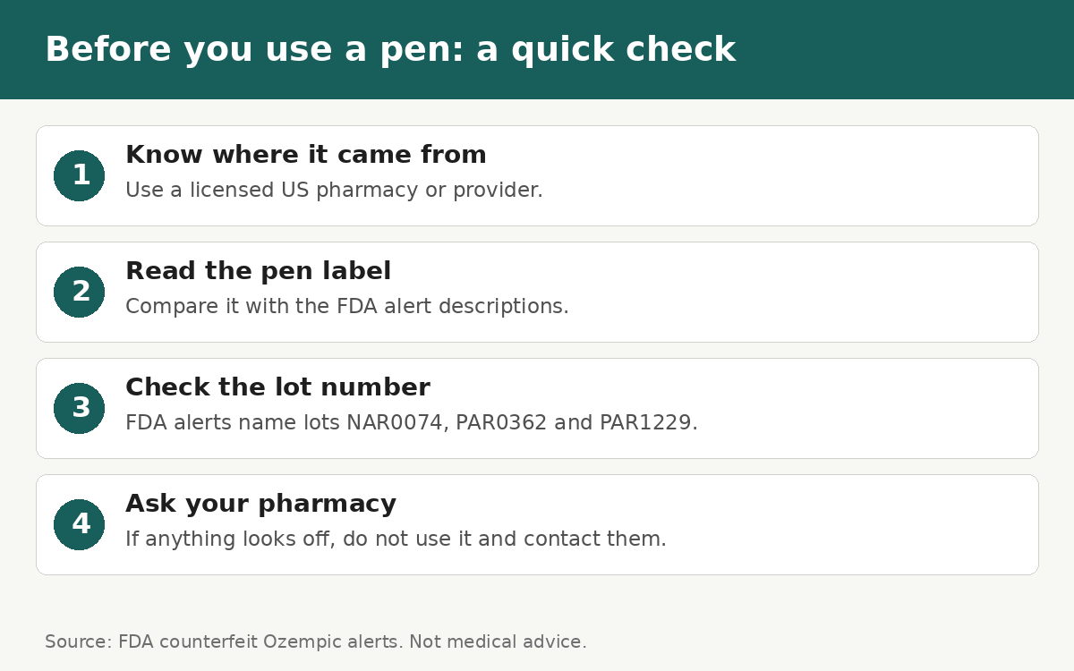 Before you use a pen: a quick check