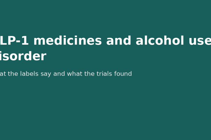 GLP-1 medicines and alcohol use disorder - What the labels say and what the trials found